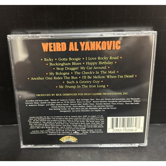 Weird Al Yankovic Self Titled CD 1990 Scotti Bros BMG 5206-2-SB Ride The Bus - Picture 2 of 3